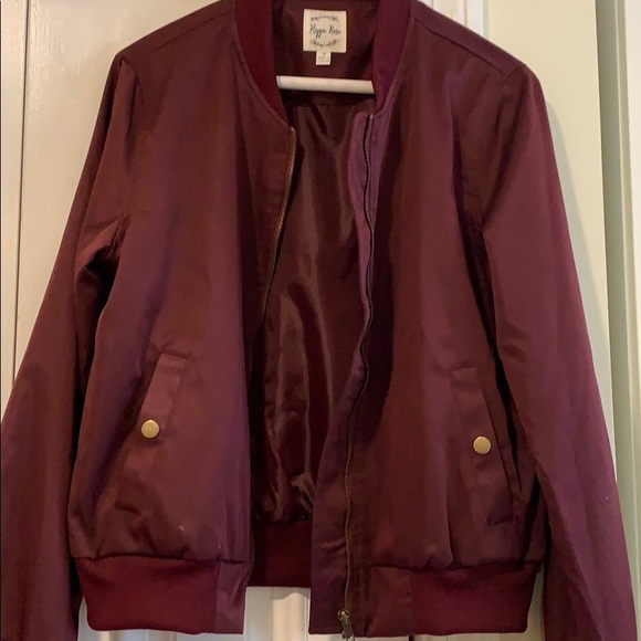 Jackets & Blazers - Burgundy lightweight bomber jacket - size medium Jackets & Blazers - Burgundy lightweight bomber jacket - size medium